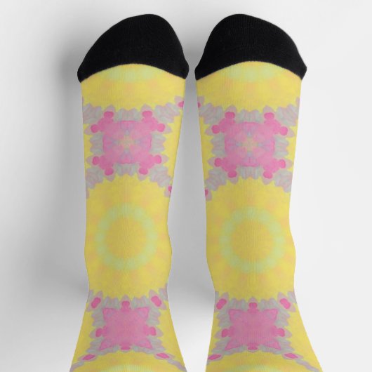 Bright Socks Fractal Seamless Patterns 0042034 Sokken (Top)