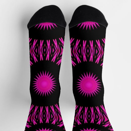 Bright Socks Fractal Seamless Patterns 0042035 Sokken (Top)
