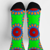 Bright Socks Fractal Seamless Patterns 0042037 Sokken (Top)