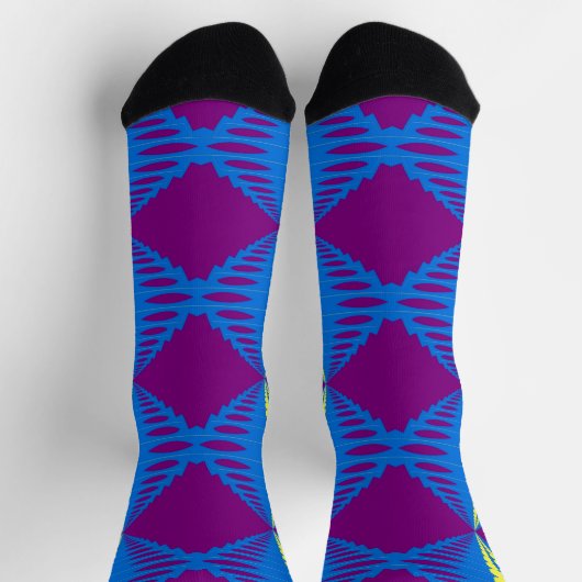 Bright Socks Fractal Seamless Patterns 0042039 Sokken (Top)