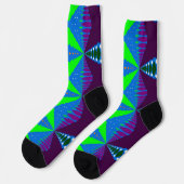 Bright Socks Fractal Seamless Patterns 0042042 Sokken (Links)