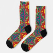 Bright Socks Fractal Seamless Patterns 0042043 Sokken (Links)