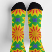 Bright Socks Fractal Seamless Patterns 0042046 Sokken (Top)