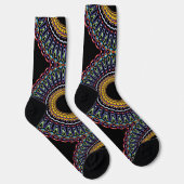 Bright Socks Fractal Seamless Patterns 0042051 Sokken (Rechts)