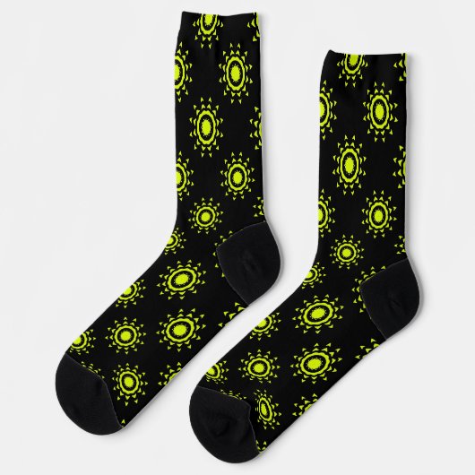 Bright Socks Fractal Seamless Patterns 0042060 Sokken (Links)