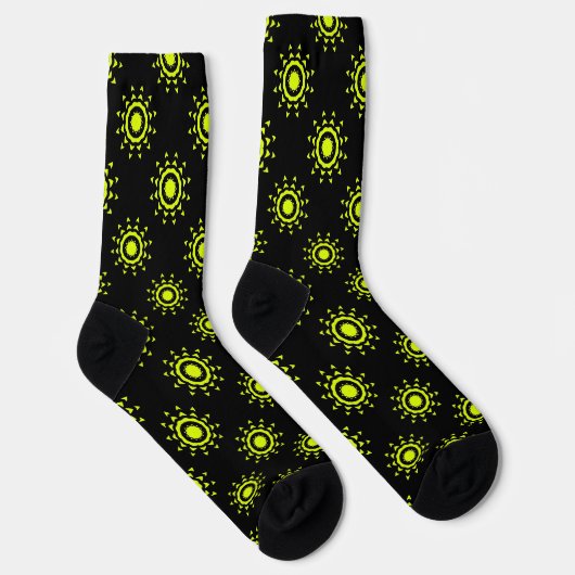 Bright Socks Fractal Seamless Patterns 0042060 Sokken (Rechts)