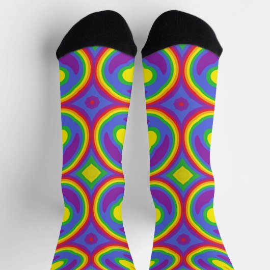 Bright Socks Fractal Seamless Patterns 0042066 Sokken (Top)