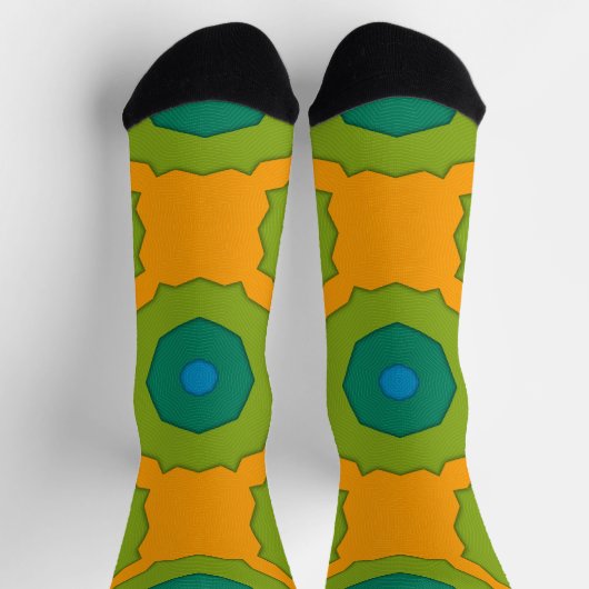 Bright Socks Fractal Seamless Patterns 0042067 Sokken (Top)