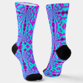 Bright Socks Fractal Seamless Patterns 0042071 Sokken (Gebogen)