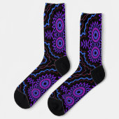 Bright Socks Fractal Seamless Patterns 0042072 Sokken (Links)