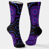 Bright Socks Fractal Seamless Patterns 0042072 Sokken (Gebogen)