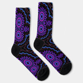 Bright Socks Fractal Seamless Patterns 0042072 Sokken (Rechts)