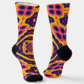 Bright Socks Fractal Seamless Patterns 0042074 Sokken (Gebogen)