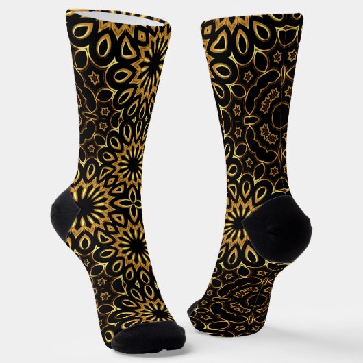 Bright Socks Fractal Seamless Patterns 0042075 Sokken (Gebogen)