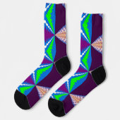 Bright Socks Fractal Seamless Patterns 0042076 Sokken (Links)
