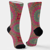 Bright Socks Fractal Seamless Patterns 0042086 Sokken (Gebogen)