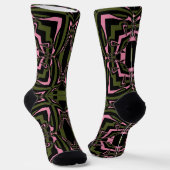 Bright Socks Fractal Seamless Patterns 0042087 Sokken (Gebogen)