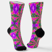 Bright Socks Fractal Seamless Patterns 0042089 Sokken (Gebogen)