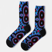 Bright Socks Fractal Seamless Patterns 0042096 Sokken (Links)