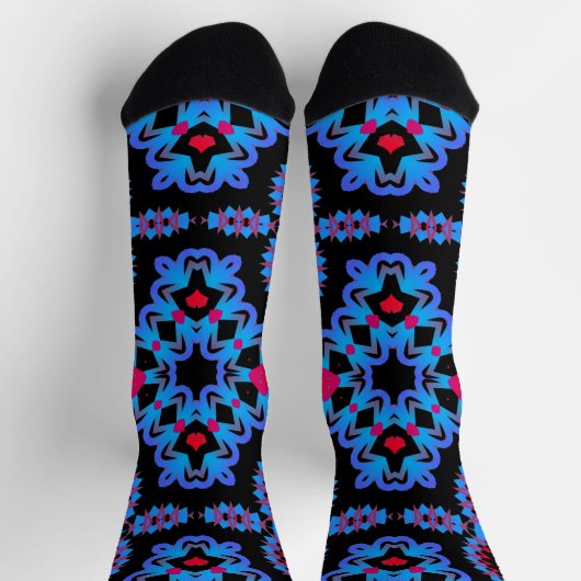 Bright Socks Fractal Seamless Patterns 0042096 Sokken (Top)