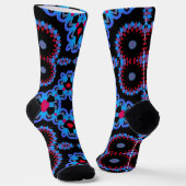 Bright Socks Fractal Seamless Patterns 0042096 Sokken (Gebogen)