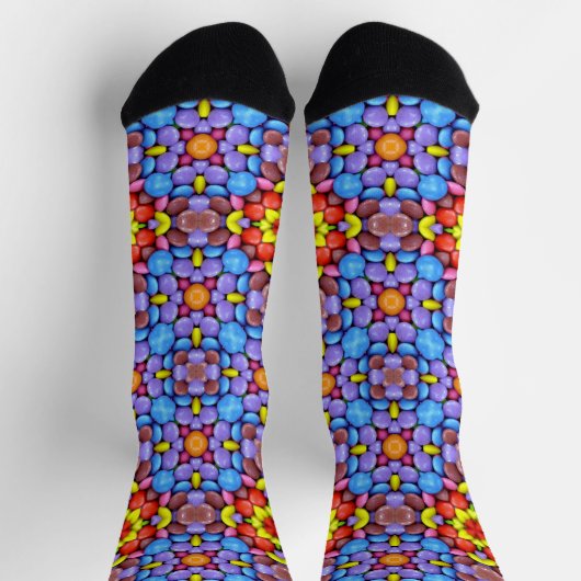 Bright Socks Fractal Seamless Patterns 0042097 Sokken (Top)