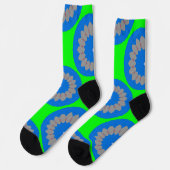 Bright Socks Fractal Seamless Patterns 0042104 Sokken (Links)
