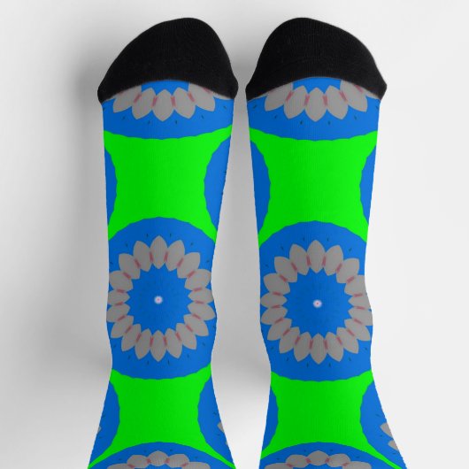 Bright Socks Fractal Seamless Patterns 0042104 Sokken (Top)