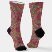 Bright Socks Fractal Seamless Patterns 0042105 Sokken (Gebogen)