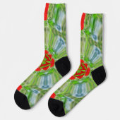 Bright Socks Fractale Naadloze Patronen 0042002 Sokken (Links)