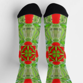 Bright Socks Fractale Naadloze Patronen 0042002 Sokken