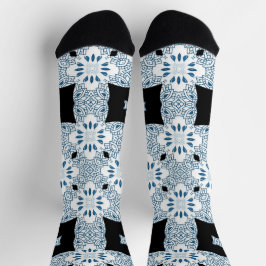 Bright Socks Fractale Naadloze Patronen 0042008 Sokken