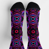 Bright Socks Fractale Naadloze Patronen 0042013 Sokken (Top)