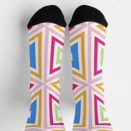 Bright Socks Fractale Naadloze Patronen 0042023 Sokken