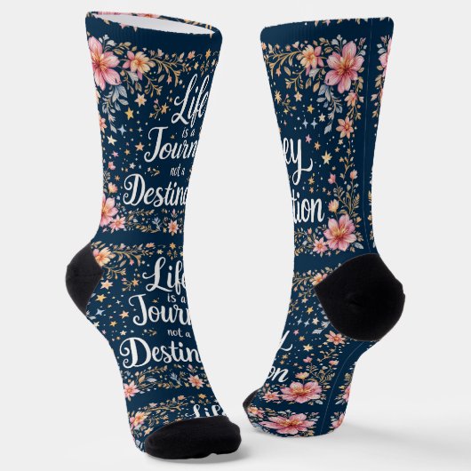 Bright Socks Life Is A Journey 0044047 Sokken (Gebogen)