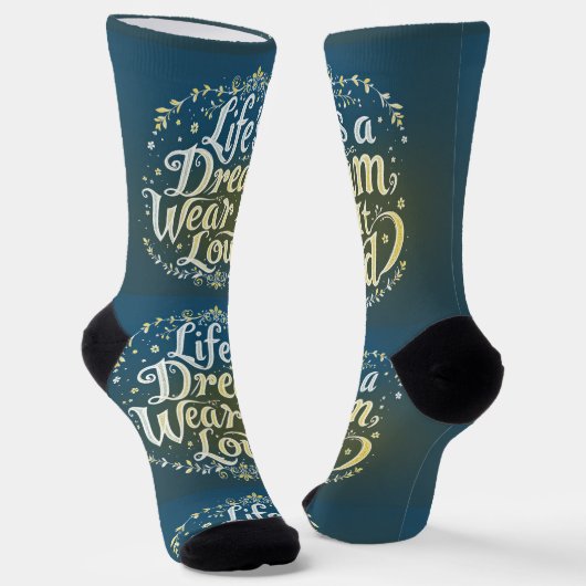 Bright Socks Life's A Dream Wear It Loud 0044041 Sokken (Gebogen)