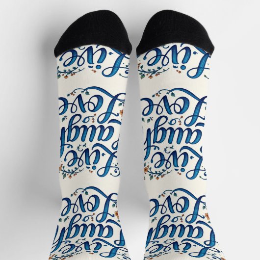 Bright Socks Live Laugh Love 0044077 Sokken (Top)