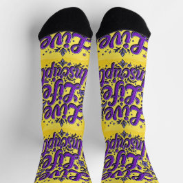 Bright Socks Motivational Art 0043999 Sokken