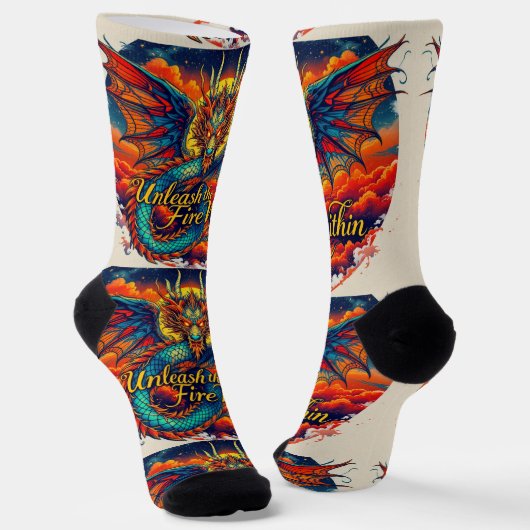 Bright Socks Motiverende Kunst 0043987 Sokken (Gebogen)