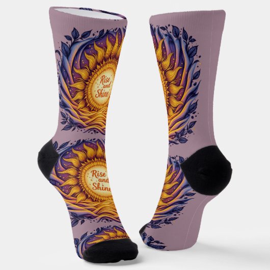 Bright Socks Motiverende Kunst 0043995 Sokken (Gebogen)