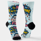 Bright Socks RANDOPIX Art Socks 0039476 Sokken (Gebogen)