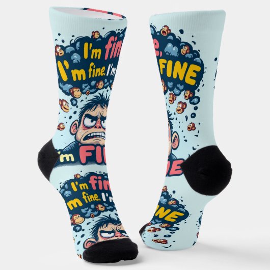 Bright Socks RANDOPIX Art Socks 0039476 Sokken (Gebogen)