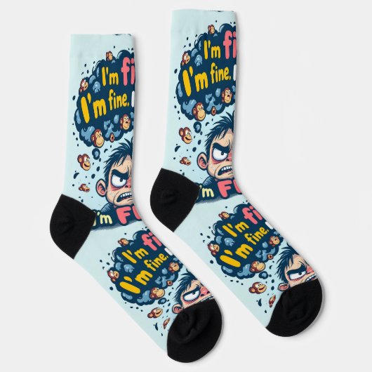 Bright Socks RANDOPIX Art Socks 0039476 Sokken (Rechts)