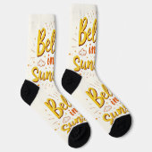 Bright Socks RANDOPIX Believe In Sunshine 0039496 Sokken (Rechts)