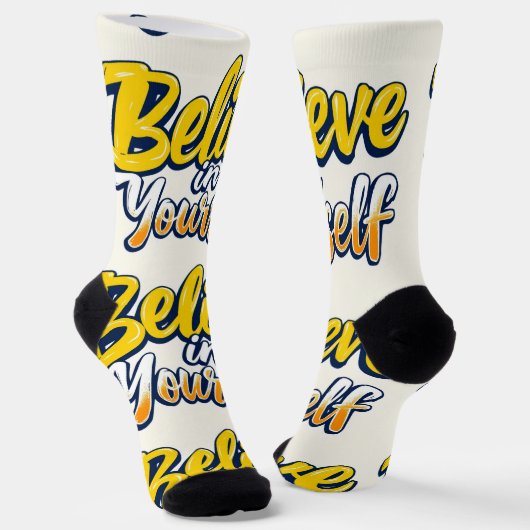 Bright Socks RANDOPIX Believe In Yourself 0039491 Sokken (Gebogen)