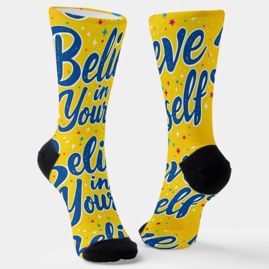 Bright Socks RANDOPIX Believe In Yourself 0039497 Sokken (Gebogen)