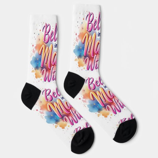 Bright Socks RANDOPIX Believe Magic Within 0039492 Sokken (Rechts)