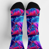 Bright Socks RANDOPIX Blauw Rood Draak 0039508 Sokken (Top)