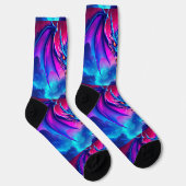 Bright Socks RANDOPIX Blauw Rood Draak 0039508 Sokken (Rechts)