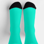 Bright Socks RANDOPIX Effen Kleuren Plasma Teal Sokken (Top)